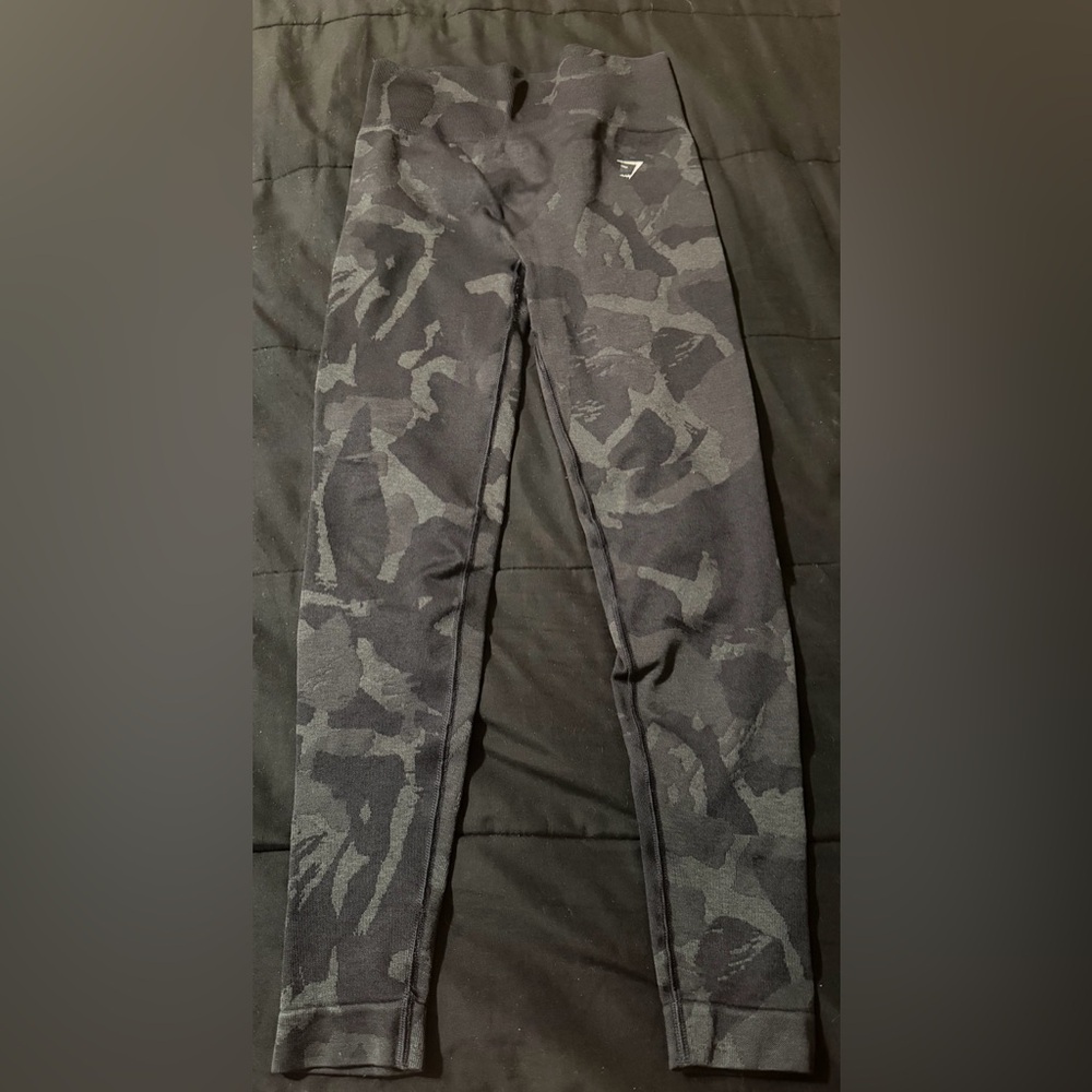 Gymshark Adapt Black Camo Leggings